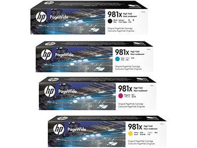 HP 981XL ORIGINAL SET OF 4 INKS