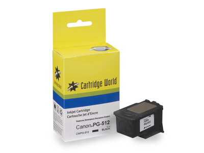 CANON PG-512 H/Y CW REPLACEMENT BLACK INK with ink level chip