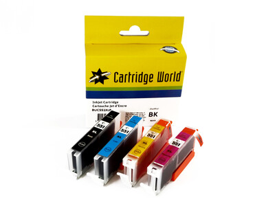 CANON CLI551 XL CW REPLACEMENT SET OF 4 INKS 551XL B/C/M/Y