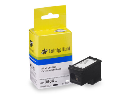 HP 350XL CW REPLACEMENT BLACK INK 25ML!