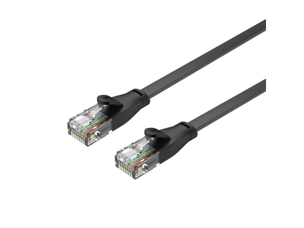 Unitek C1812GBK Flat Patch Cable CAT6 Black 5.0m