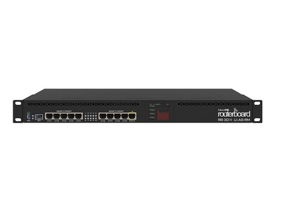MikroTik 3011 10-Port Gigabit Router with 1 x SFP LCD R/M RB3011UiAS-RM