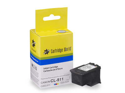 CANON CL511 CW REPLACEMENT COLOUR INK 10.5ML with ink level chip