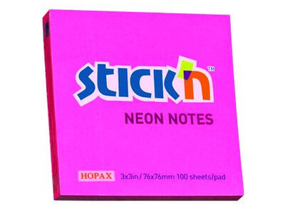 STICK NOTES NEON FOUXIA 76X76 N.21165