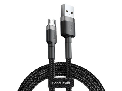 Baseus Cafule Braided MicroUSB Cable 2.4A 1.0 m Gray