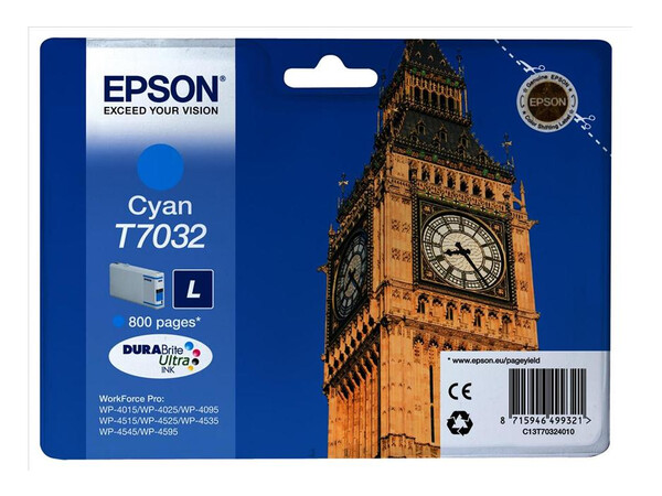 EPSON T703240 ORIGINAL CYAN INK LARGE