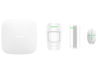 AJAX TCP-IP/GSM Alarm Hub White Starter Kit