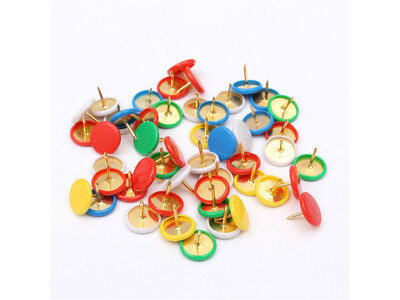 PINS WITH ROUND COLOURED HEAD100PCS