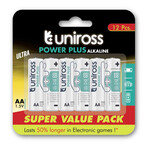 Uniross AA Power Plus Alkaline Value Pack 12 Pcs