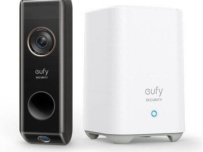 Anker Eufy Video Doorbell Dual 2K with Home Base Black