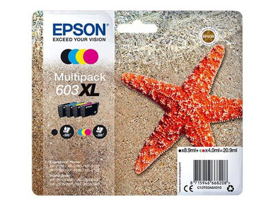 EPSON 603 XL ORIGINAL MULTIPACK OF 4 INKS