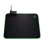 HP MOUSEPAD PAVILION GAMING 400, BUILT-IN USB, FINE-TEXTURED CLOTH, BLACK