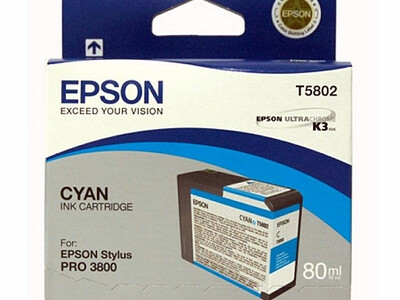 EPSON PRO 3800 T5802 ORIGINAL CYAN GRAPHICS