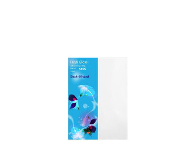 ADHESIVE PAPER A4 GLOSS BACK-SLITTED 125PCS
