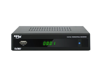 FTE MAXT220HD DVB-T2 FullHD MPEG4 Receiver with RF Loop