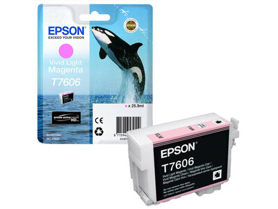 EPSON T7606 ORIGINAL VIVID LIGHT MAGENTA INK