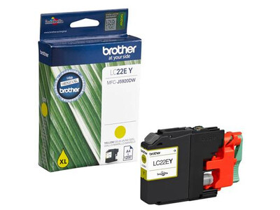 BROTHER LC22E XL ORIGINAL YELLOW INK