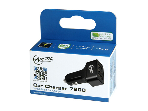 ARCTIC 3-PORT USB SMART CAR CHARGER