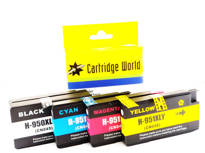 HP950-951 EXTRA LARGE CW REPLACEMENT SET 4 INKS
