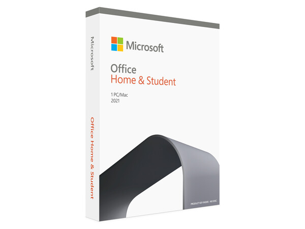 MICROSOFT OFFICE HOME AND STUDENT 2021 ENGLISH MEDIALESS