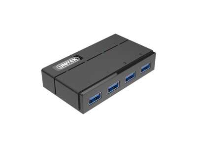 Unitek Y-HB03001 USB3.0 4-Port Hub Incl 12VA2A Power Adaptor
