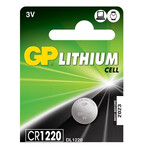 GP Lithium Button Cell CR1220 3V/36mAh 5-pack 656.252UK