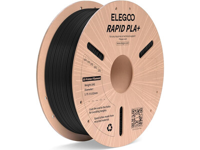 ELEGOO RAPID PLA+ - FILAMENT 1KG BLACK 1.75MM