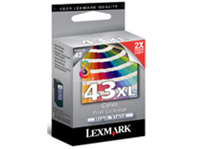 LEXMARK 43 XL ORIGINAL COLOUR INK