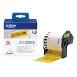 BROTHER LABEL ROLL BLACK ON YELLOW 62MM WIDE