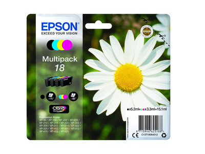 EPSON T1806 / T18 LY ORIGINAL MULTIPACK 4 INKS