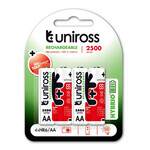 Uniross AA 2500 Hybrio Rechargeable Battery 4pcs