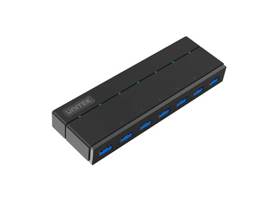 Unitek USB-A Hub 7-Port USB3.0 Charging & PSU Y-3184