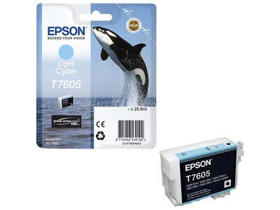 EPSON T7605 ORIGINAL LIGHT CYAN INK