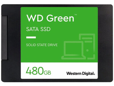 WESTERN DIGITAL SSD 480GB 3D HDD GREEN