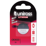 Uniross CR2032 Button Cell Lithium Battery (1pc)
