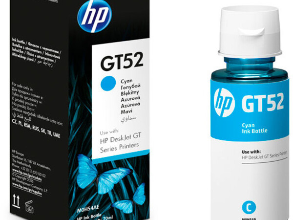 HP GT52 ORIGINAL CYAN INK BOTTLE