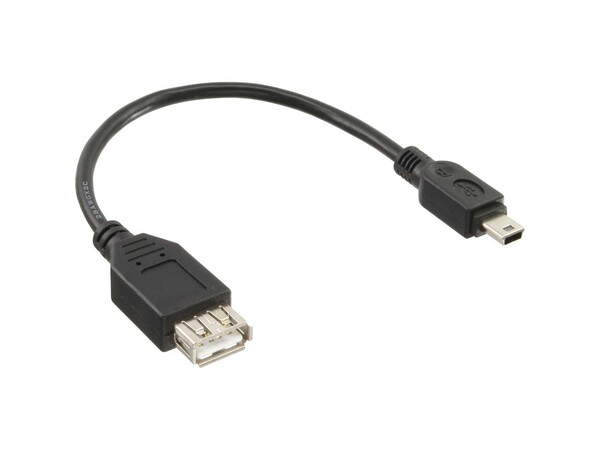 INLINE USB 2.0 MINI TO USB FEMALE CABLE