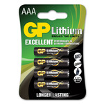 GP Lithium Battery AAA pack of 4 656.338UK