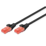 Digitus Ethernet Cable CAT6 UTP Black CU 0.25m