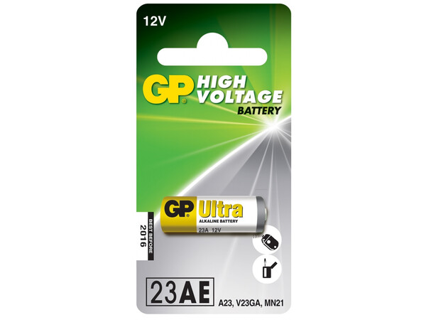 GP HighVoltage Alkaline Battery 23AE 12V (5pk) 656.007UK