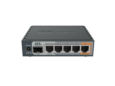 MikroTik RB hEX S 5-Port Gigabit Router with 1 x SFP RB760iGS