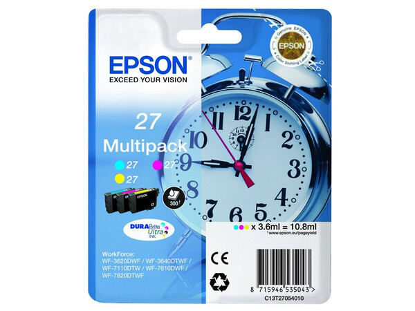 EPSON T27 LY T2705 ORIGINAL C/M/Y MULTIPACK