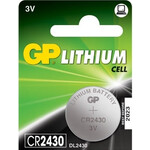 GP Lithium Button Cell CR2430 3V 656.278UK 5pk