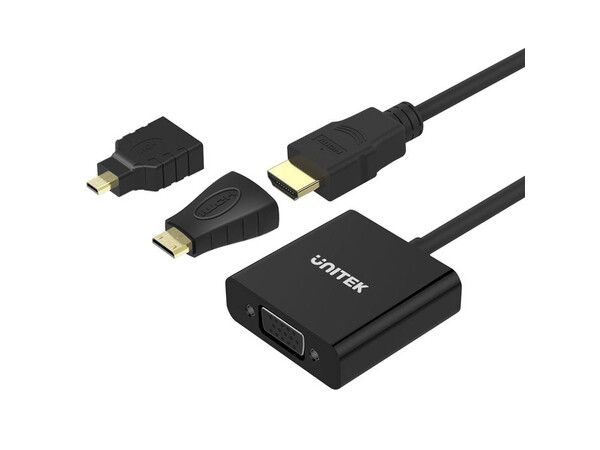 Unitek Y-6355 HDMI/Mini/Micro to VGA+Audio Converter