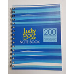 LUCKY BOSS SPYRAL NOTE BOOK A5 200 SHEETS