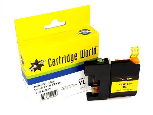 BROTHER LC125 XL REPLACEMENT YELLOW INK wigig