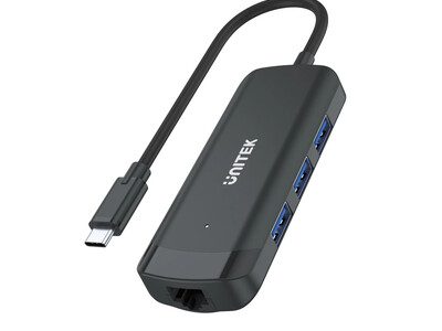 Unitek H1110A Type-C 3x USB3.0 Hub Gb/PowerPort