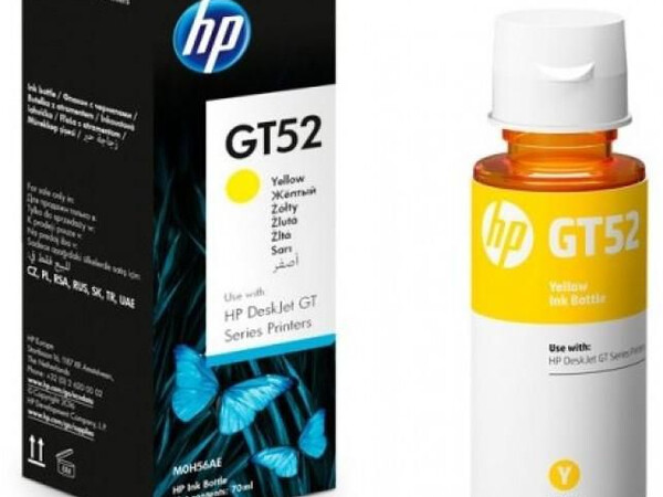 HP GT52 ORIGINAL YELLOW INK BOTTLE