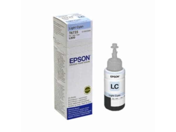 EPSON T6735 INKJET L800 ORIGINAL L/CYAN INK