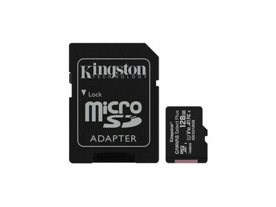KINGSTON CANVAS SELECT PLUS CL10 SD CARD + ADAPTER 128GB